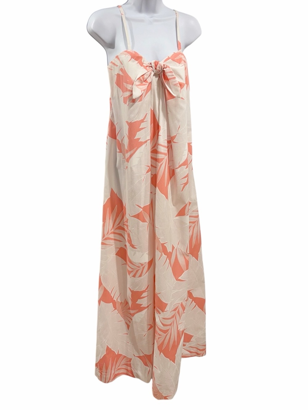 Vintage Princess Kaiulani Hawaiian Tropical Foliage Maxi Mumu Dress size 8